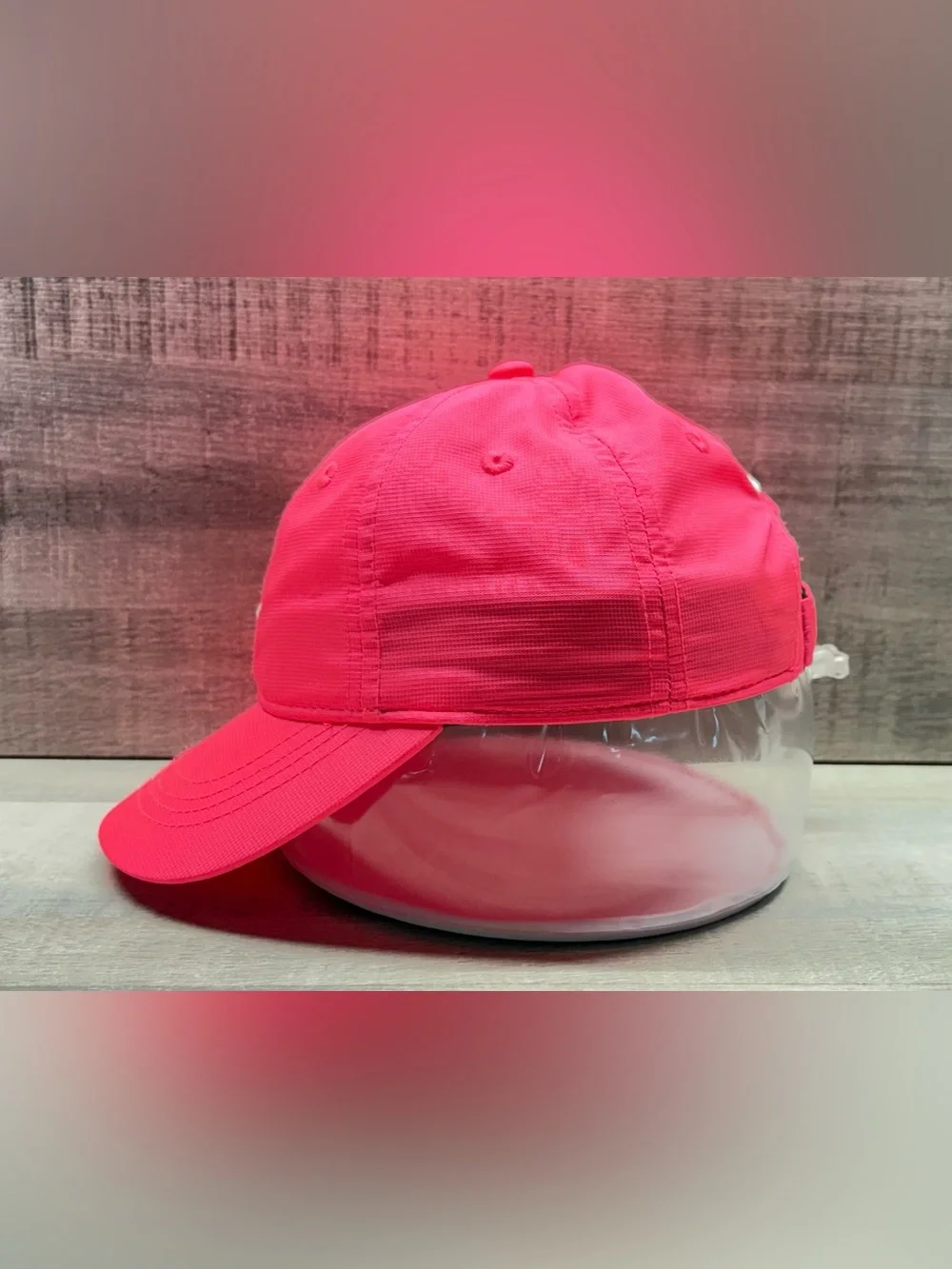 Nike Toddler Hot Pink Cap with White Swoosh - Picture 4 of 7